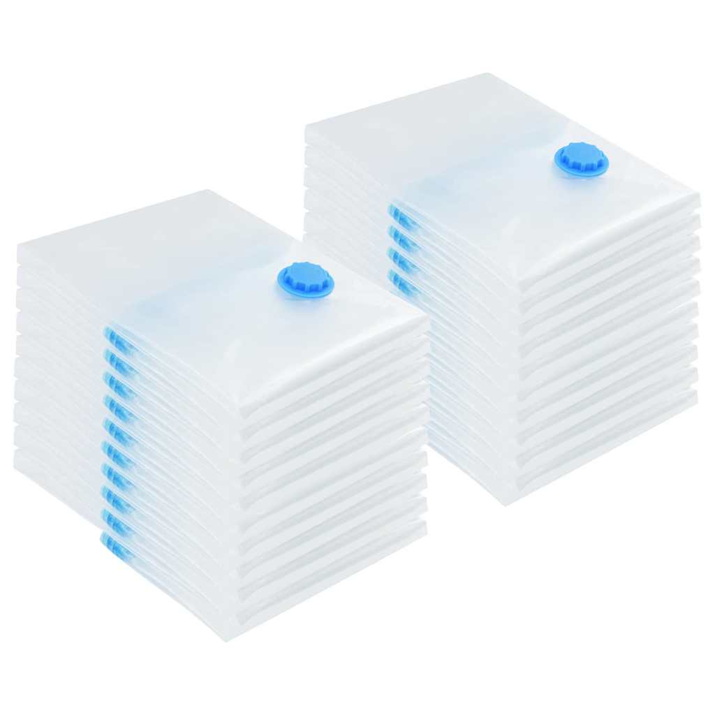Vacuum Storage Bags 20 pcs Transparent and blue 70 x 50 cm