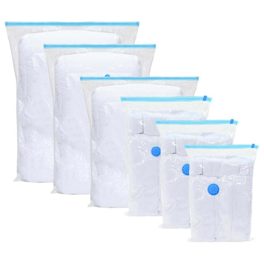 Vacuum Storage Bags 50 pcs Transparent and blue 130 x 100 cm