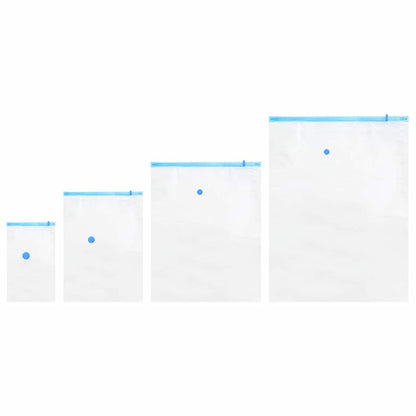 Vacuum Storage Bags 15 pcs Transparent and blue 130 x 100 cm