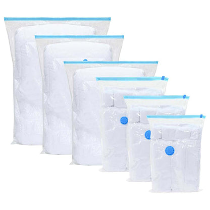 Vacuum Storage Bags 10 pcs Transparent and blue 130 x 100 cm