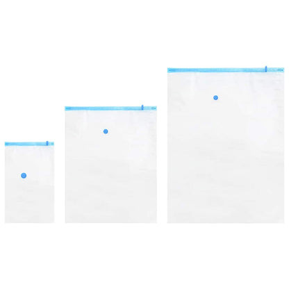 Vacuum Storage Bags 10 pcs Transparent and blue 130 x 100 cm