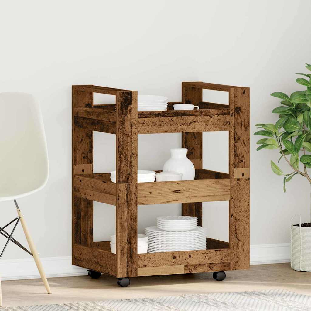 Kitchen Trolley Old wood 60 x 45 x 80 cm Engineered wood