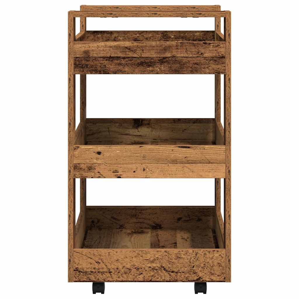 Kitchen Trolley Old wood 60 x 45 x 80 cm Engineered wood