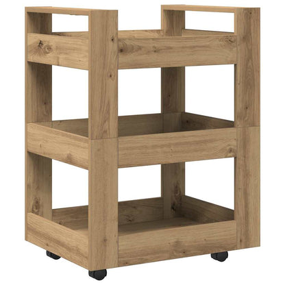 Kitchen Trolley Artisan Oak 60 x 45 x 80 cm Engineered wood
