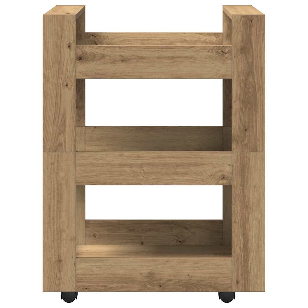 Kitchen Trolley Artisan Oak 60 x 45 x 80 cm Engineered wood