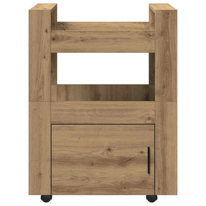 Kitchen Trolley Artisan oak 60 x 45 x 80 cm Engineered wood
