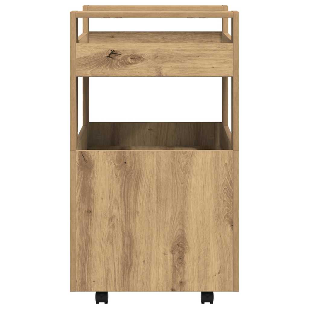 Kitchen Trolley Artisan oak 60 x 45 x 80 cm Engineered wood