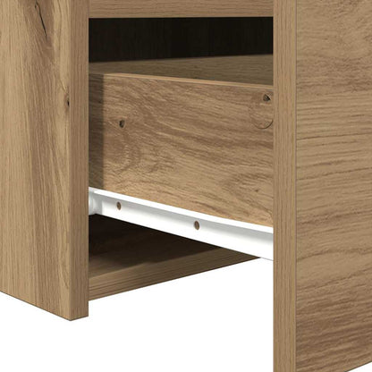 Bedside Cabinet with Drawer 2 pcs Artisan oak 50 x 40 x 45 cm