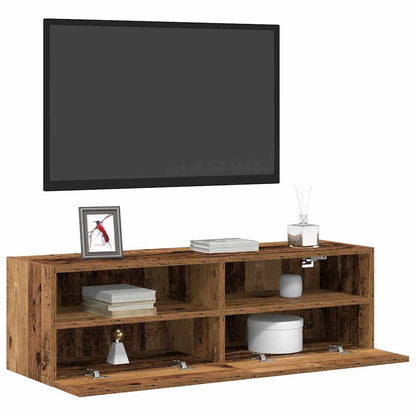 TV Wall Cabinet Old wood 100 x 30 x 30 cm Engineered Wood