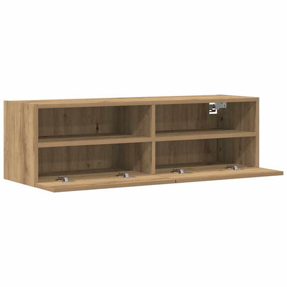 TV Wall Cabinet Artisan oak 100 x 30 x 30 cm Engineered Wood
