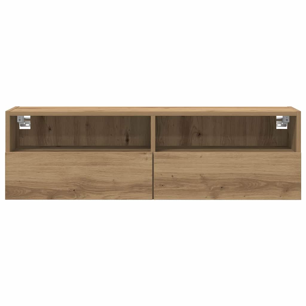 TV Wall Cabinet Artisan oak 100 x 30 x 30 cm Engineered Wood
