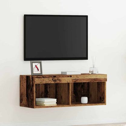 TV Cabinet Set Old wood 80 x 30 x 30 cm Engineered Wood