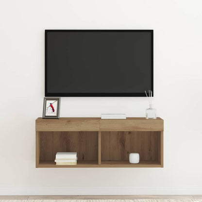 TV Cabinet Set Artisan oak 80 x 30 x 30 cm Engineered Wood
