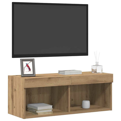 TV Cabinet Set Wall-mounted 2 pcs Artisan Oak 80 x 30 x 30 cm