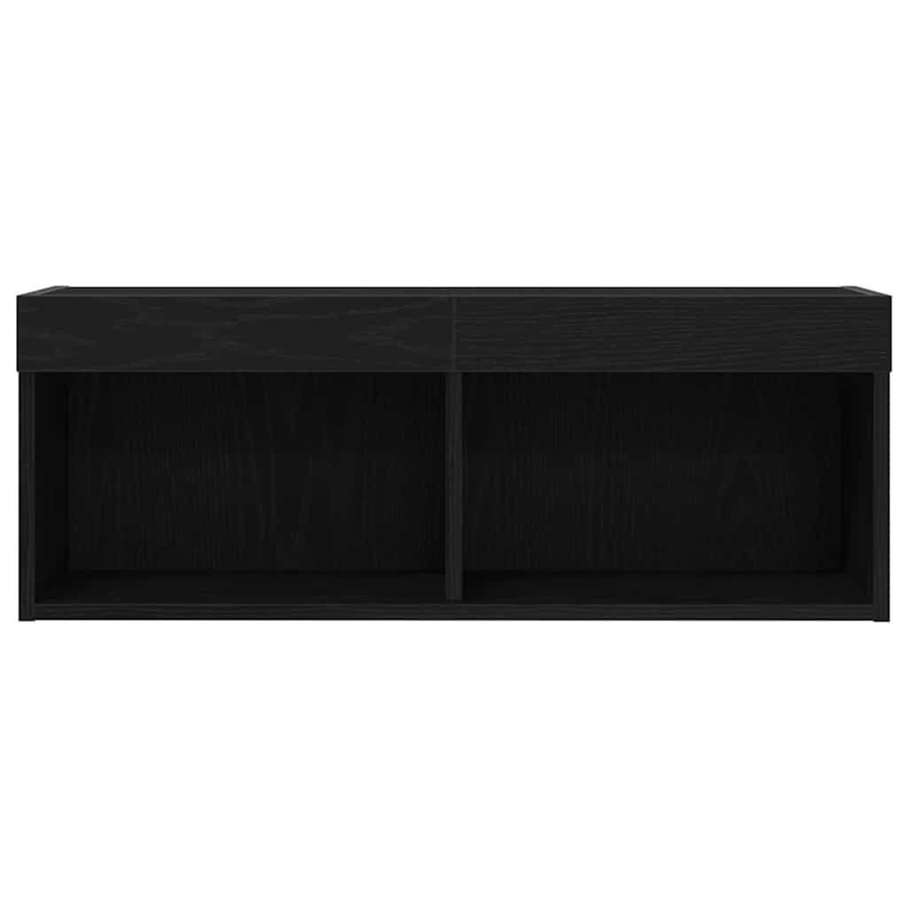 TV Cabinet Set Black Oak 80 x 30 x 30 cm Engineered Wood