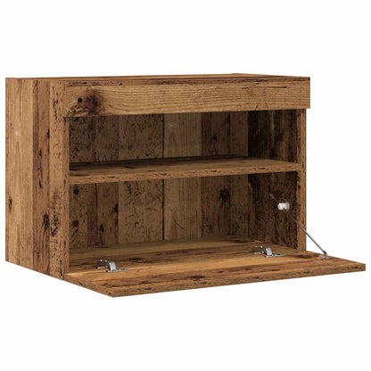 TV Wall Cabinet 2 pcs Old wood 60 x 30 x 40 cm Engineered Wood