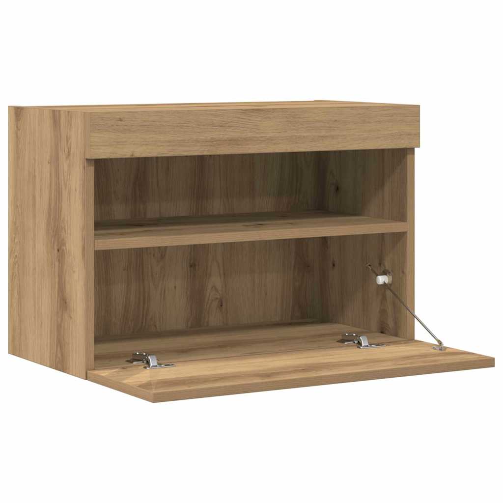 TV Wall Cabinet Wall-mounted 2 pcs Artisan oak 60 x 30 x 40 cm