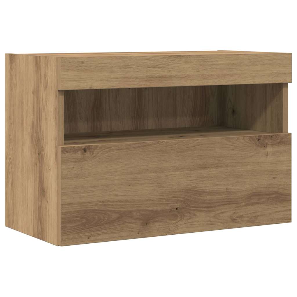 TV Wall Cabinet Wall-mounted 2 pcs Artisan oak 60 x 30 x 40 cm