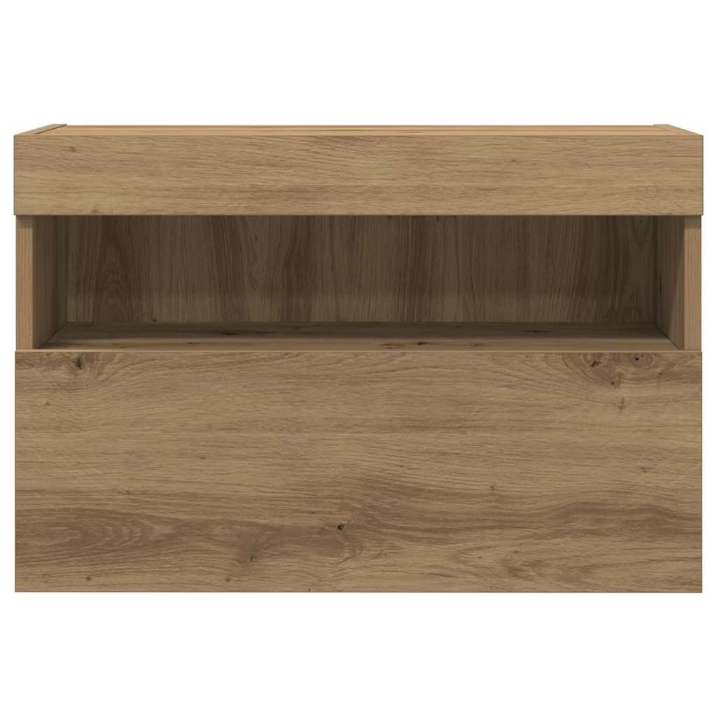 TV Wall Cabinet Wall-mounted 2 pcs Artisan oak 60 x 30 x 40 cm