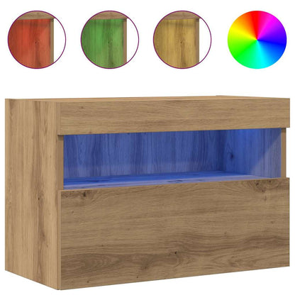 TV Wall Cabinet Wall-mounted 2 pcs Artisan oak 60 x 30 x 40 cm
