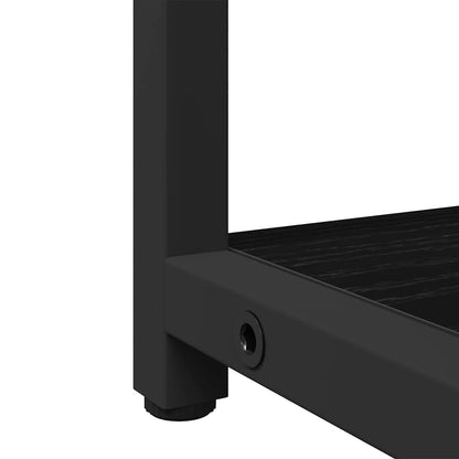 Bathroom Mirror Cabinet with Shelf Black oak 60 x 16 x 60 cm