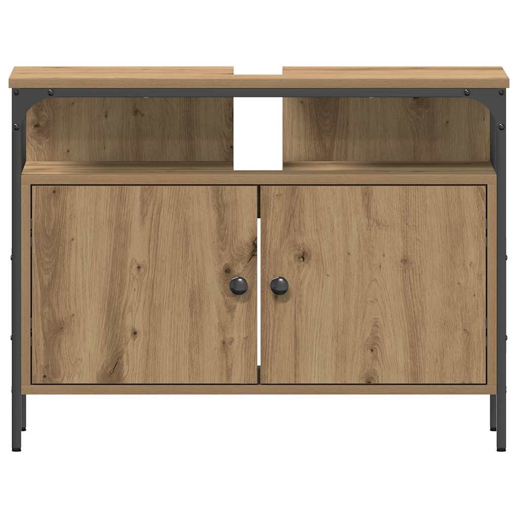 Bathroom Sink Cabinet with Storage Artisan oak 80 x 30 x 60 cm