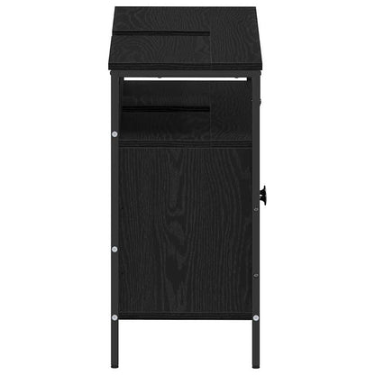 Bathroom Sink Cabinet Black oak 80 x 30 x 60 cm Engineered Wood