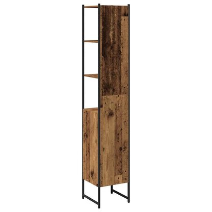 Bathroom Cabinet Old wood 33 x 33 x 185.5 cm Engineered Wood