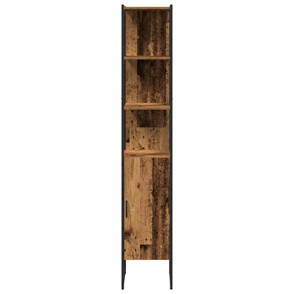 Bathroom Cabinet Old wood 33 x 33 x 185.5 cm Engineered Wood