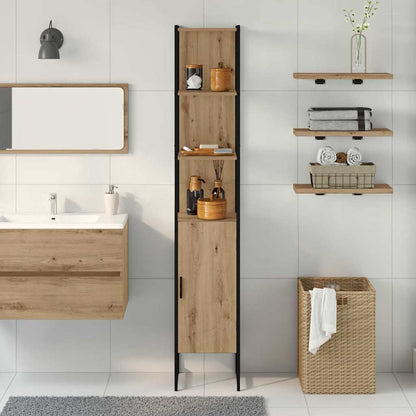 Bathroom Cabinet Artisan oak 33 x 33 x 185.5 cm Engineered Wood