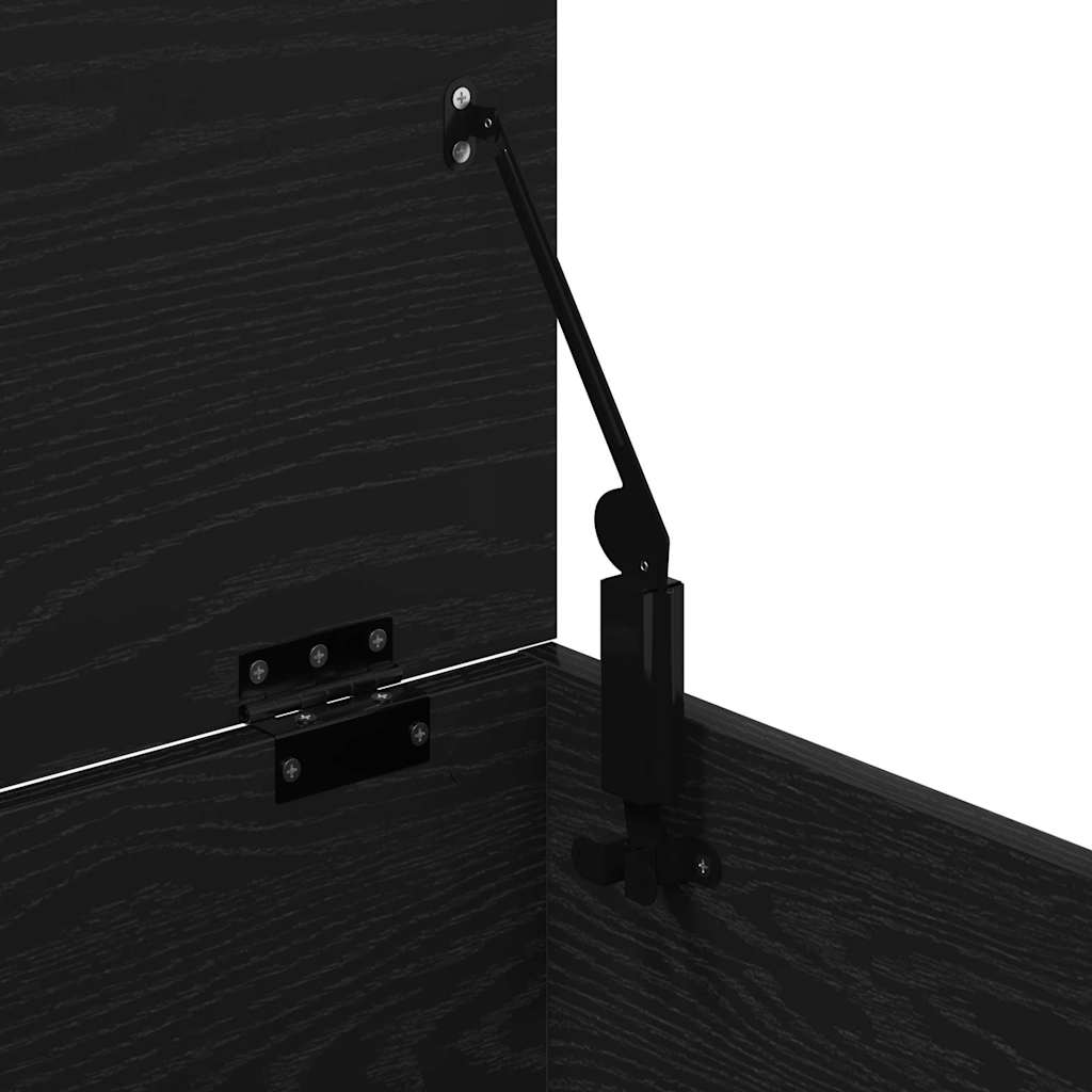 Storage Box Black oak 60 x 42 x 46 cm Engineered Wood