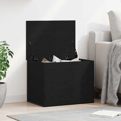 Storage Box Black oak 60 x 42 x 46 cm Engineered Wood
