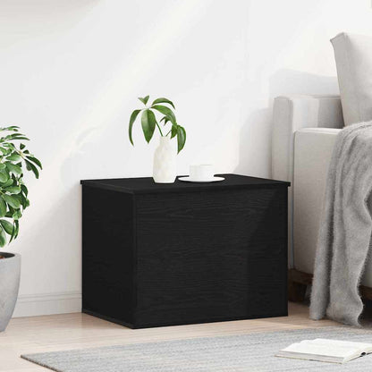 Storage Box Black oak 60 x 42 x 46 cm Engineered Wood