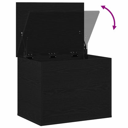 Storage Box Black oak 60 x 42 x 46 cm Engineered Wood