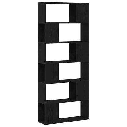 TV Cabinet Set Black 80 x 24 x 186 cm Engineered Wood