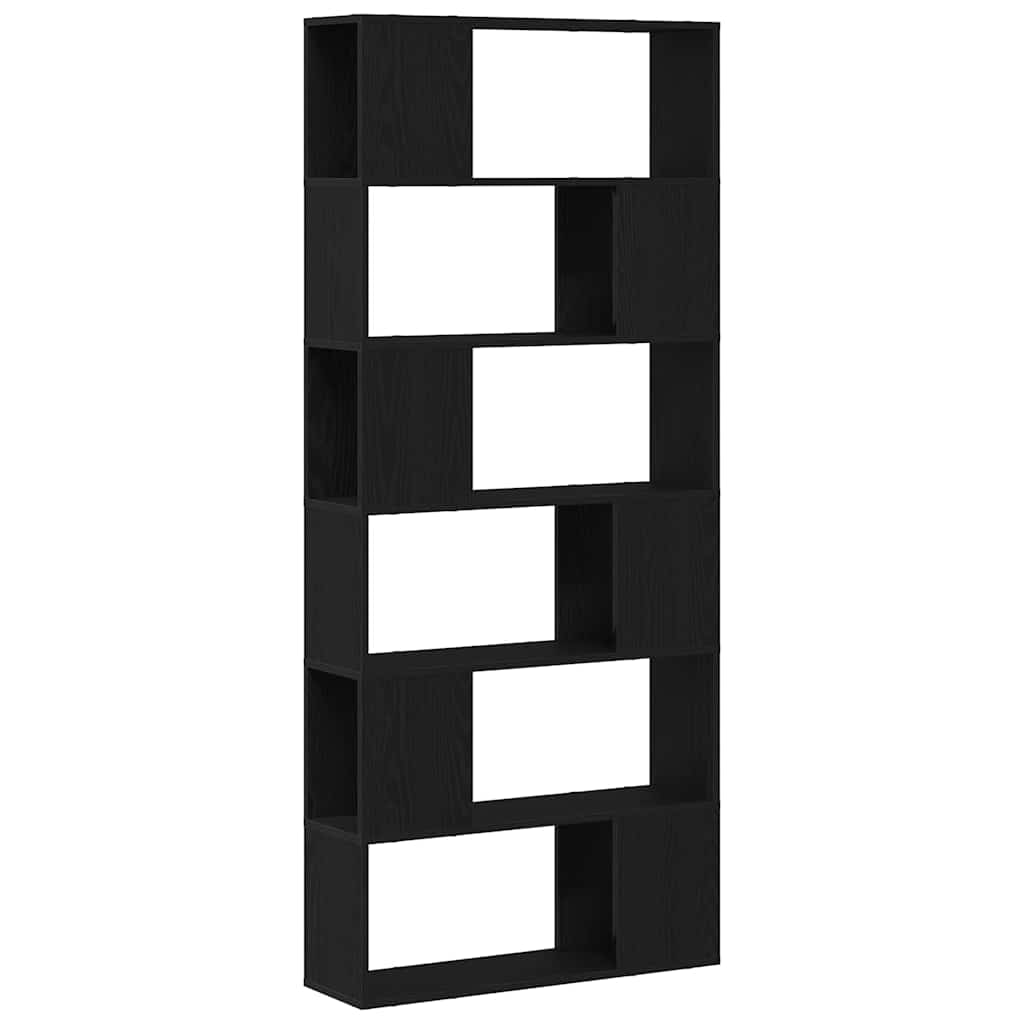 TV Cabinet Set Black 80 x 24 x 186 cm Engineered Wood