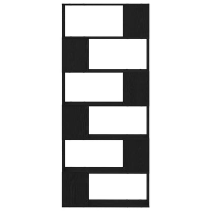 TV Cabinet Set Black 80 x 24 x 186 cm Engineered Wood