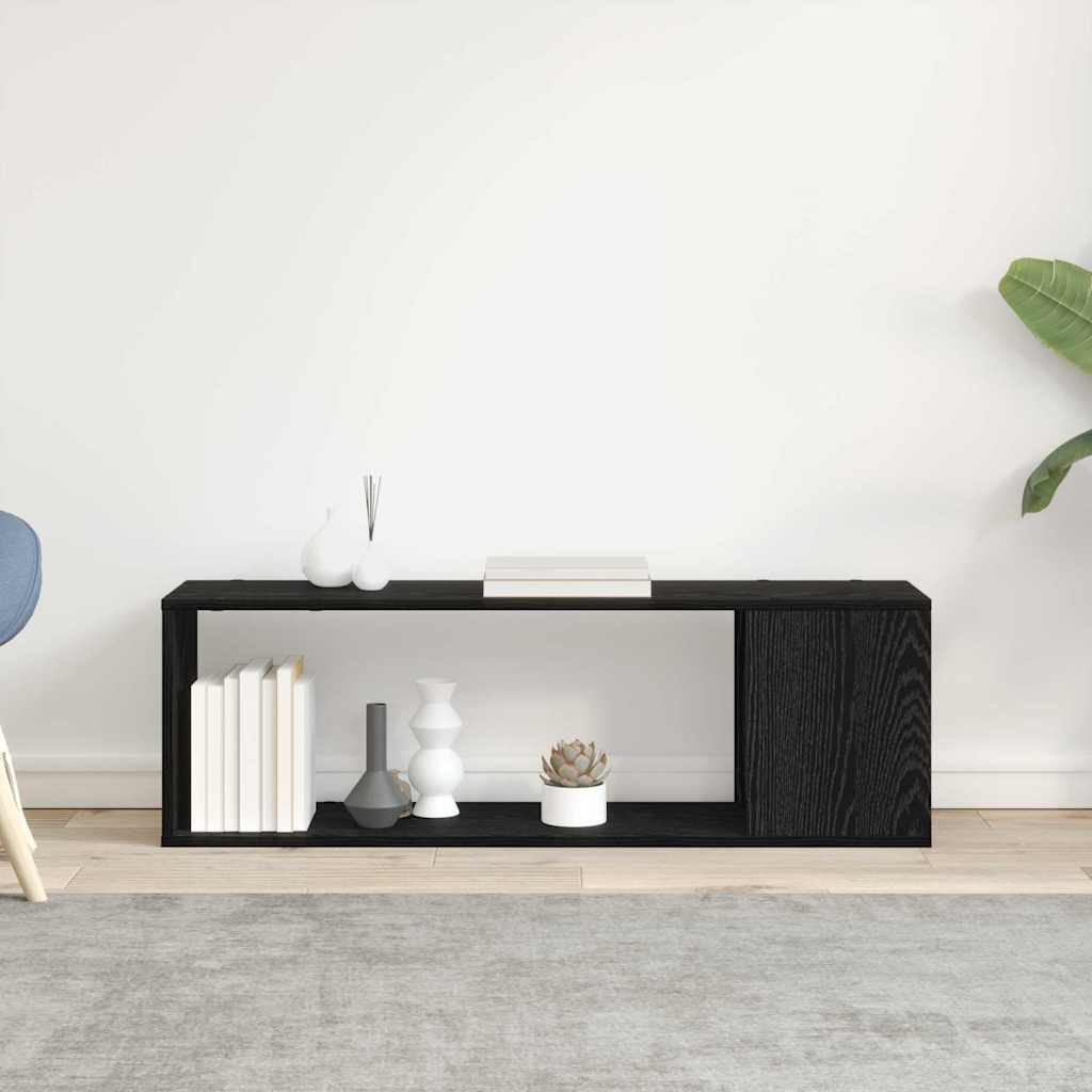 TV Cabinet Set Black 100 x 24 x 63 cm Engineered Wood