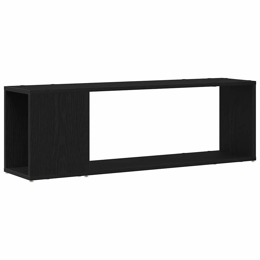 TV Cabinet Set Black 100 x 24 x 63 cm Engineered Wood