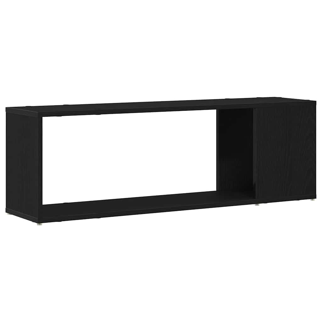TV Cabinet Set Black 100 x 24 x 63 cm Engineered Wood