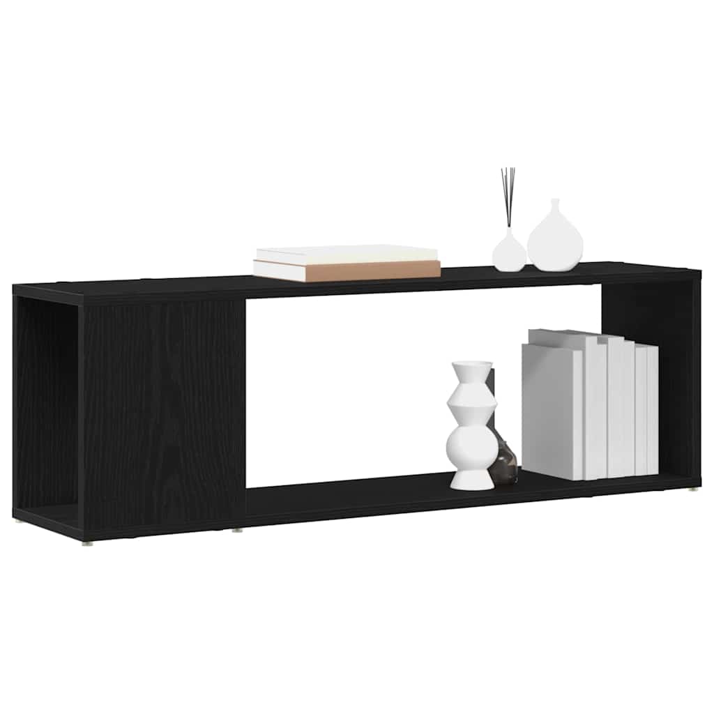 TV Cabinet Set Black 100 x 24 x 63 cm Engineered Wood