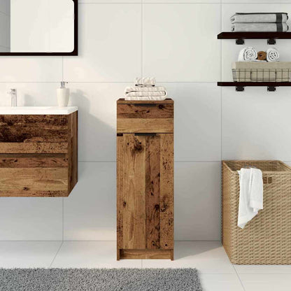 Bathroom Cabinet Old wood 32 x 34 x 90 cm Engineered wood