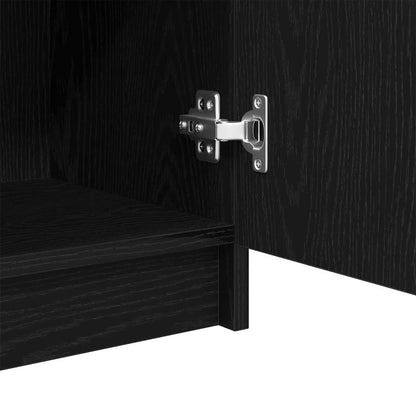 Bathroom Cabinet Black oak 32 x 34 x 90 cm Engineered wood