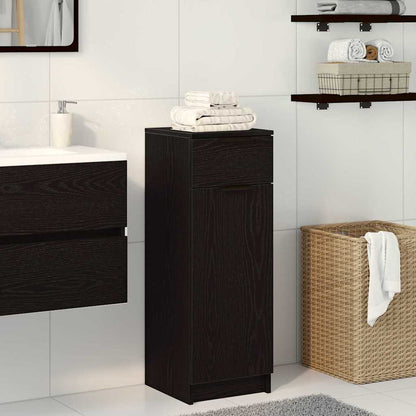 Bathroom Cabinet Black oak 32 x 34 x 90 cm Engineered wood