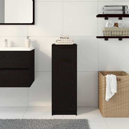 Bathroom Cabinet Black oak 32 x 34 x 90 cm Engineered wood