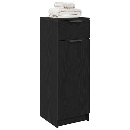 Bathroom Cabinet Black oak 32 x 34 x 90 cm Engineered wood