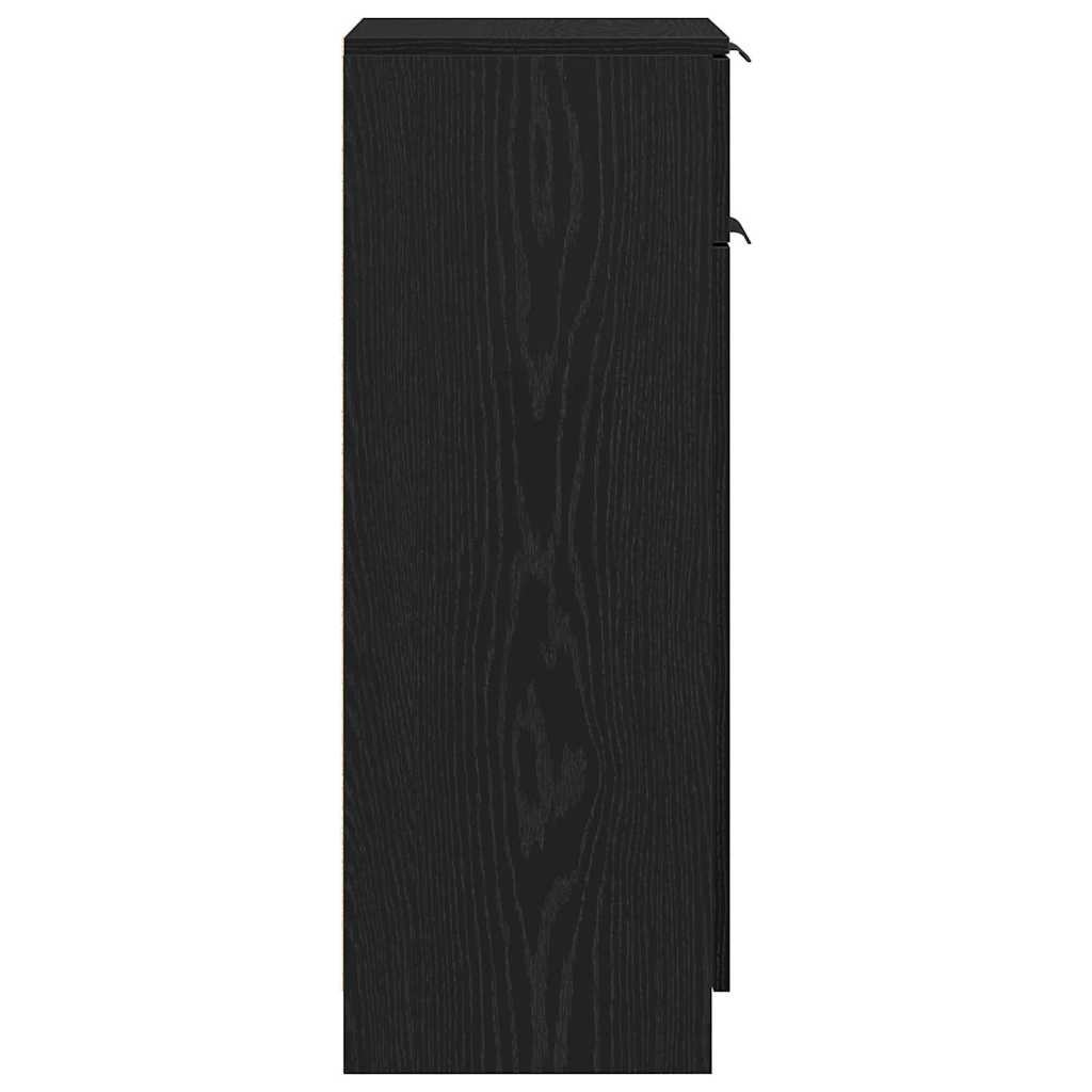 Bathroom Cabinet Black oak 32 x 34 x 90 cm Engineered wood
