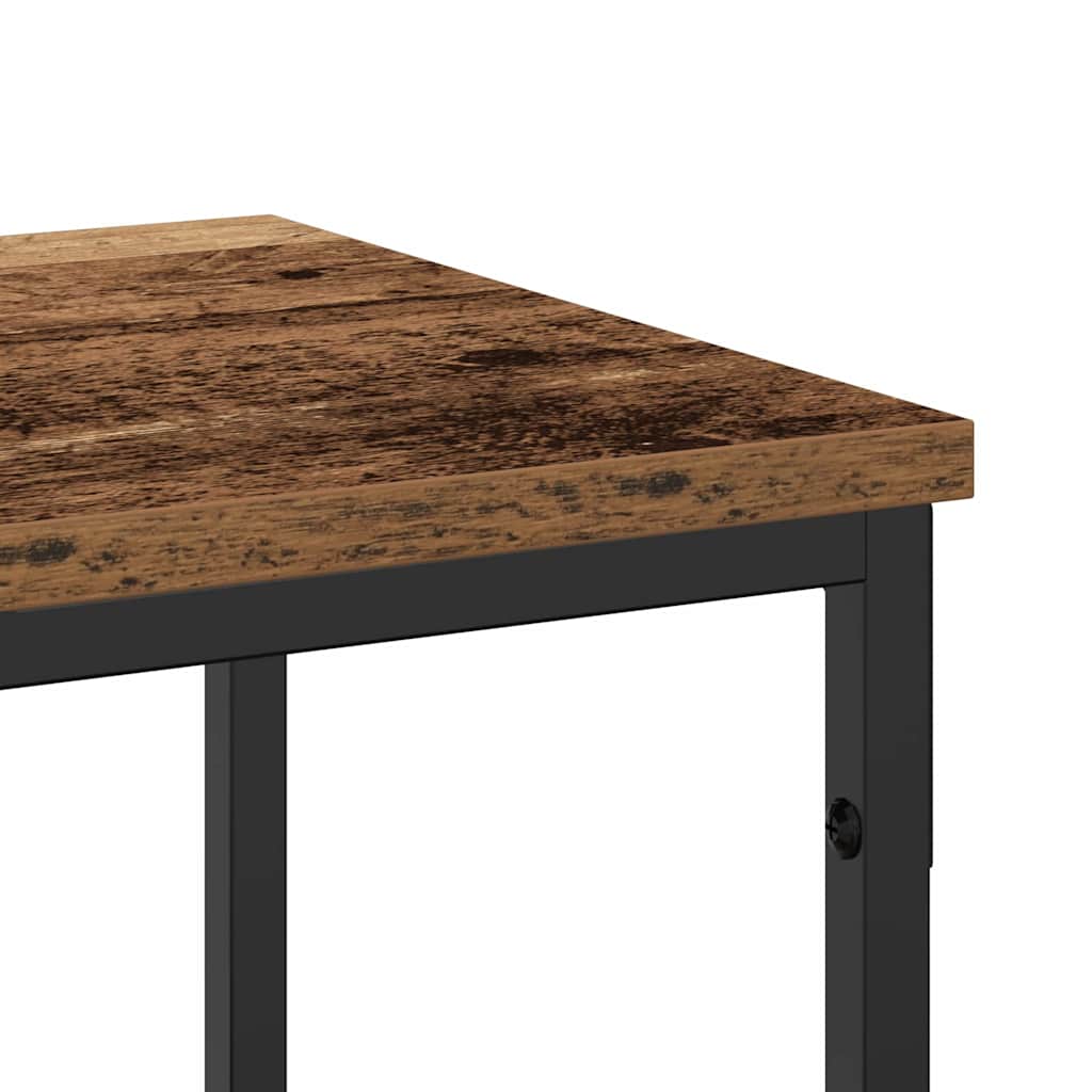 Console Table with Shelf Brown 200 x 30 x 75 cm Engineered Wood