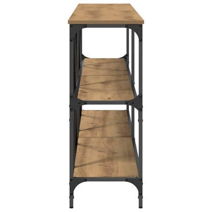 Console Table with Shelf Brown 200 x 30 x 75 cm Engineered Wood