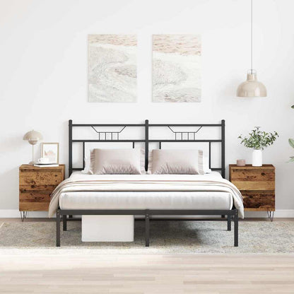 Bedside Cabinet 2 pcs Old wood 40 x 35 x 50 cm Engineered wood